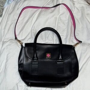 Kate Spade Bond Street Black Handbag Black pink strap